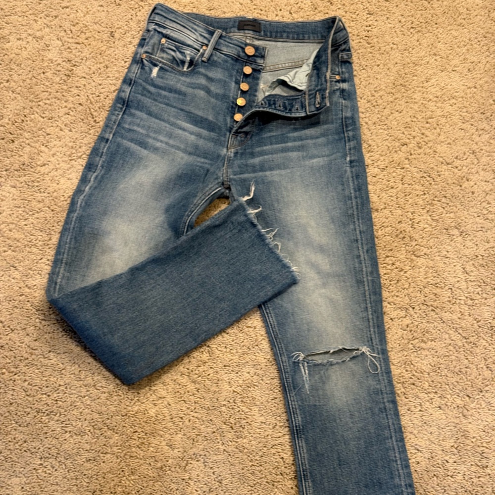 MOTHER Pixie Dazzler Ankle Fray